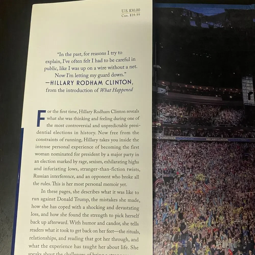What Happened by Hillary Rodham Clinton (2017, Hardcover)